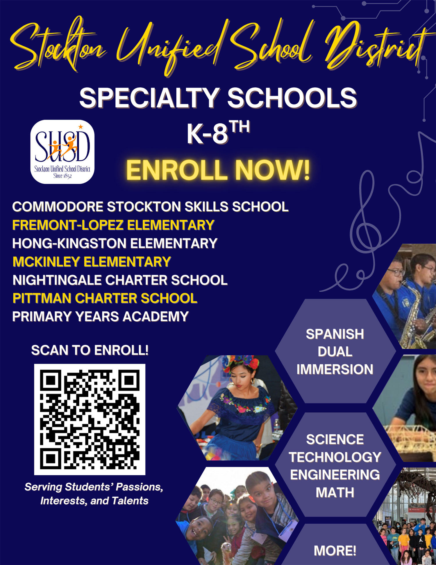 Specialty Schools K-8th Enrollment!